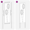 vidaXL Écran de confidentialité de jardin Fretwork Argent 32 x 140 cm