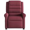 vidaXL Fauteuil de massage inclinable &eacute;lectrique Rouge bordeaux Tissu