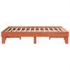 vidaXL Cadre de lit sans matelas cire marron 150x200cm bois pin massif