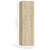 vidaXL Ensemble de meubles TV 4 pcs Ch&ecirc;ne sonoma Bois d'ing&eacute;nierie