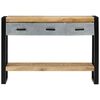 vidaXL Table console 110x30x76 cm bois de manguier massif brut
