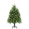 vidaXL Sapin de Noël avec 150 LED avec support Vert 120 cm PE