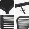 vidaXL Ensemble de salle &agrave; manger pour jardin 5 pcs Noir