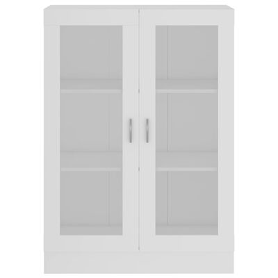 vidaXL Armoire à vitrine Blanc 82,5x30,5x115 cm Bois d'ingénierie