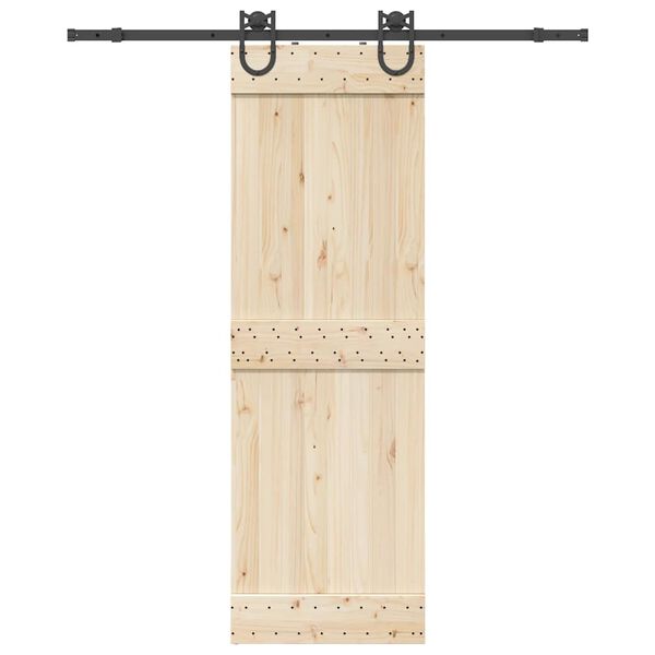 vidaXL Kit de quincaillerie de porte coulissante 183 cm Acier Noir