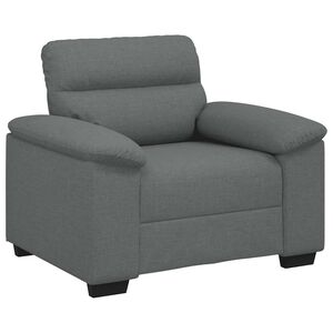 vidaXL Fauteuil gris fonc&eacute; 100x81x84 cm tissu