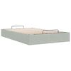 vidaXL Cadre de lit ottoman sans matelas gris clair 120x200 cm velours