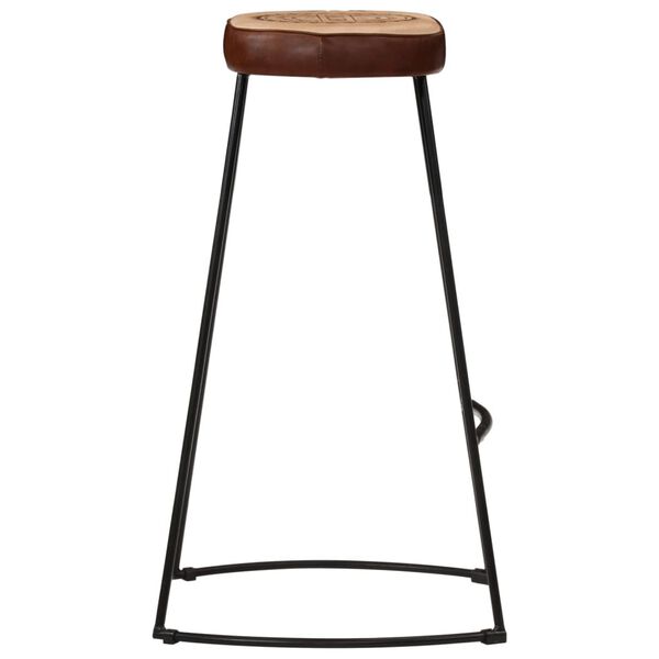 vidaXL Tabourets de bar lot de 2 marron fonc&eacute; 44x37,5x78 cm