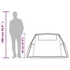 vidaXL Tente de camping tunnel 2 personnes bleu imperméable