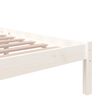 vidaXL Cadre de lit sans matelas blanc bois massif 160x200 cm