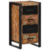 vidaXL Armoire à tiroir multicolore 40x40x75 cm bois de récupération