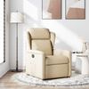 vidaXL Fauteuil inclinable Cr&egrave;me Tissu
