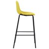 vidaXL Ensemble de bar 5 pcs Tissu Jaune