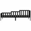 vidaXL Lit de jour sans matelas noir 80x200 cm bois de pin massif