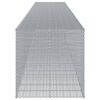 vidaXL Panier gabion avec couvercle 1150x100x100 cm fer galvanis&eacute;