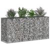 vidaXL Lit sur&eacute;lev&eacute; gabion Argent&eacute; 170 x 50 x 80 cm Acier galvanis&eacute;