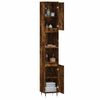 vidaXL Armoire de bain ch&ecirc;ne fum&eacute; 30x30x190 cm bois d'ing&eacute;nierie