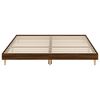 vidaXL Cadre de lit sans matelas chêne marron 200x200 cm
