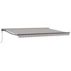 vidaXL Auvent r&eacute;tractable &eacute;lectrique Gris clair et anthracite