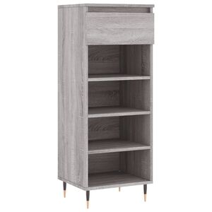 vidaXL Armoire &agrave; chaussures Sonoma gris 40x36x105 cm Bois d'ing&eacute;nierie