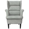 vidaXL fauteuil Gris clair 92 x 71 x 91 cm Velours