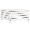 vidaXL Salon de jardin 10 pcs blanc bois de pin massif
