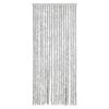 vidaXL Rideau anti-mouches gris 56x200 cm chenille