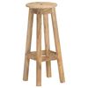 vidaXL Tabourets de bar lot de 2 bois de manguier massif