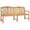 vidaXL Banc en Bois Sculpt&eacute; en Rose 150 x 60 x 90 cm Naturel