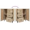 vidaXL Buffet Ch&ecirc;ne sonoma 69,5x34x90 cm Bois d'ing&eacute;nierie
