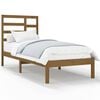 vidaXL Cadre de lit sans matelas marron miel bois massif 90x200 cm