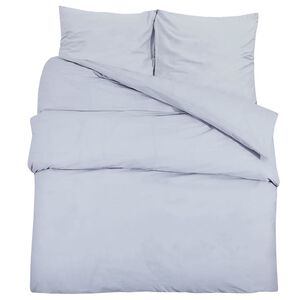 vidaXL Ensemble de housse de couette Gris 260x220 cm Microfibre l&eacute;g&egrave;re