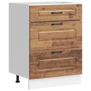 vidaXL Armoire de cuisine Kalmar vieux bois bois d'ing&eacute;nierie