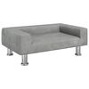 vidaXL Lit pour chien gris clair 70x45x26,5 cm velours