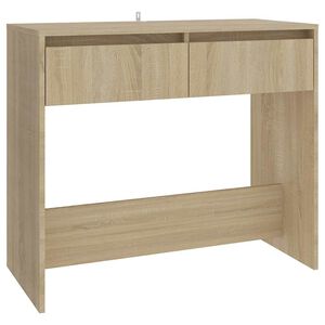 vidaXL Table console ch&ecirc;ne sonoma 89x41x76,5 cm bois d'ing&eacute;nierie