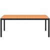 vidaXL Table de jardin Marron 185 x 90 x 74 cm Aluminium et WPC