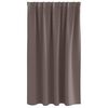 vidaXL Rideaux occultants avec anneaux 2 pcs Marron fonc&eacute; 140 x 140 cm