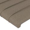 vidaXL T&ecirc;te de lit avec oreilles Taupe 183x23x78/88 cm Tissu