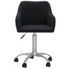 vidaXL Chaise pivotante de bureau Noir Tissu