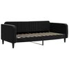 vidaXL Lit de jour avec gigogne et matelas noir 90x200 cm velours
