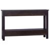 vidaXL Table console Caf&eacute; noir clair 120x30x75 cm Bois d'acajou solide