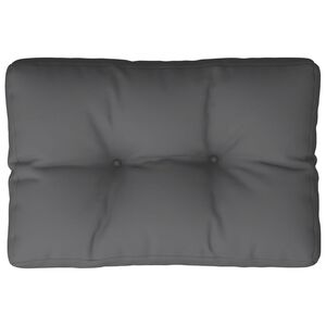 vidaXL Coussin de palette anthracite 50x40x12 cm tissu