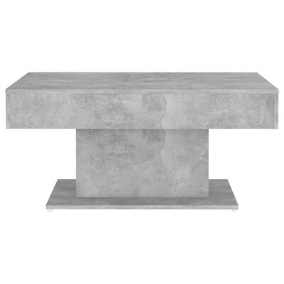 vidaXL Table basse Gris béton 96x50x45 cm Aggloméré