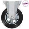 vidaXL 16 pcs Roulettes fixes 160 mm