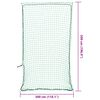 vidaXL Filet pour remorque avec corde &eacute;lastique vert 5x3 m PP