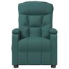 vidaXL Fauteuil de massage Vert fonc&eacute; Tissu