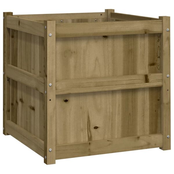 vidaXL Jardini&egrave;re d'ext&eacute;rieur 60x60x60 cm bois de pin impr&eacute;gn&eacute;