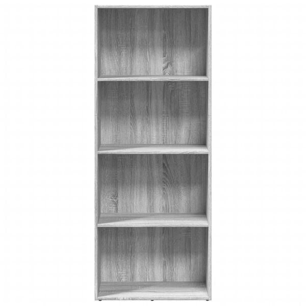 vidaXL Biblioth&egrave;que sonoma gris 60x30x152 cm bois d'ing&eacute;nierie