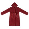 vidaXL Peignoir avec capuche Rouge Bordeaux s Flanelle