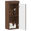vidaXL Armoire murale de salle de bain avec &eacute;tag&egrave;re TULUM Ch&ecirc;ne brun